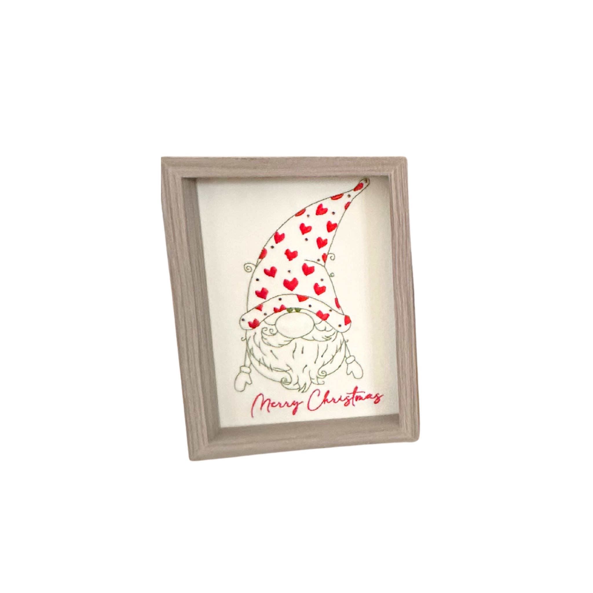 QUADRETTO IN LEGNO CON RICAMO